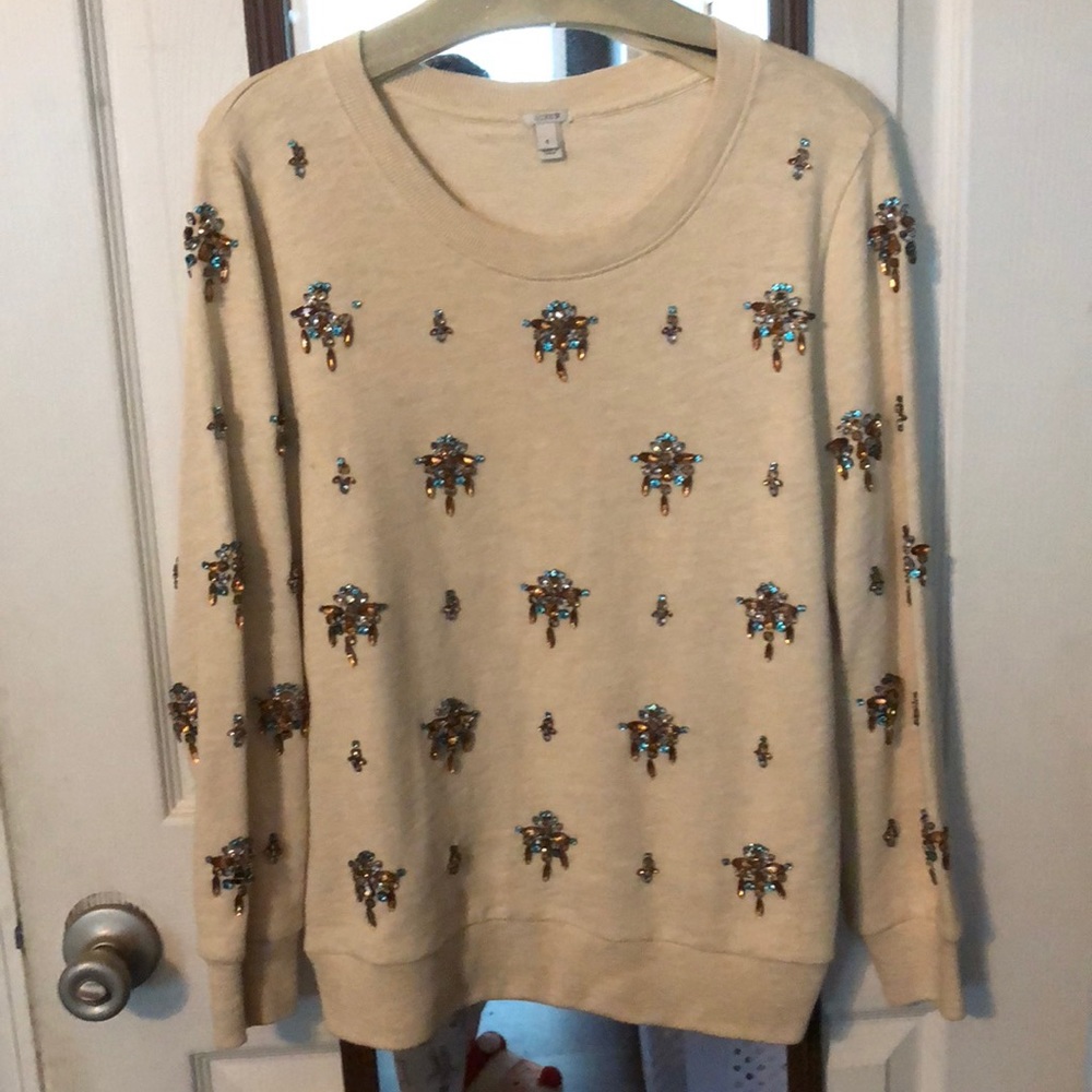 J. Crew chandelier sweater